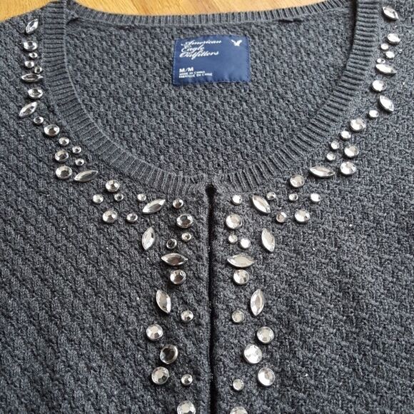 American Eagle Outfitter Chunky Rhinestone Sweater - Picture 2 of 3
